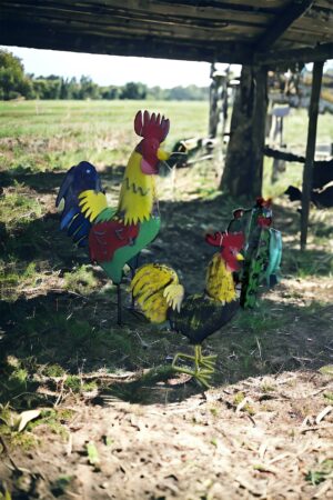 metal color roosters